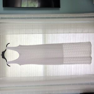 Apt 9 White Lace Sleeveless Maxi Dress. Size Small.